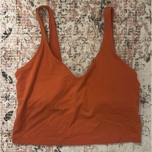 lululemon athletica Orange Crop Top